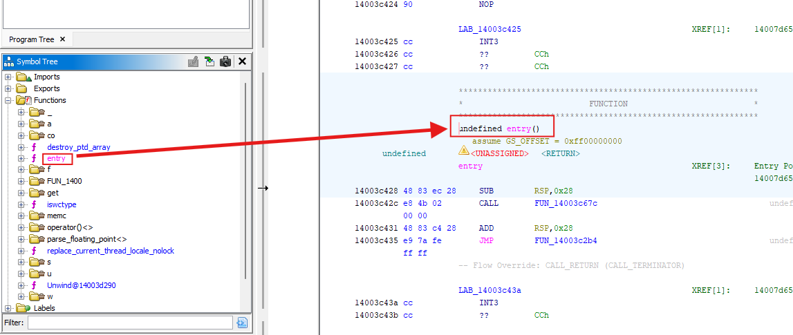 Entry Function