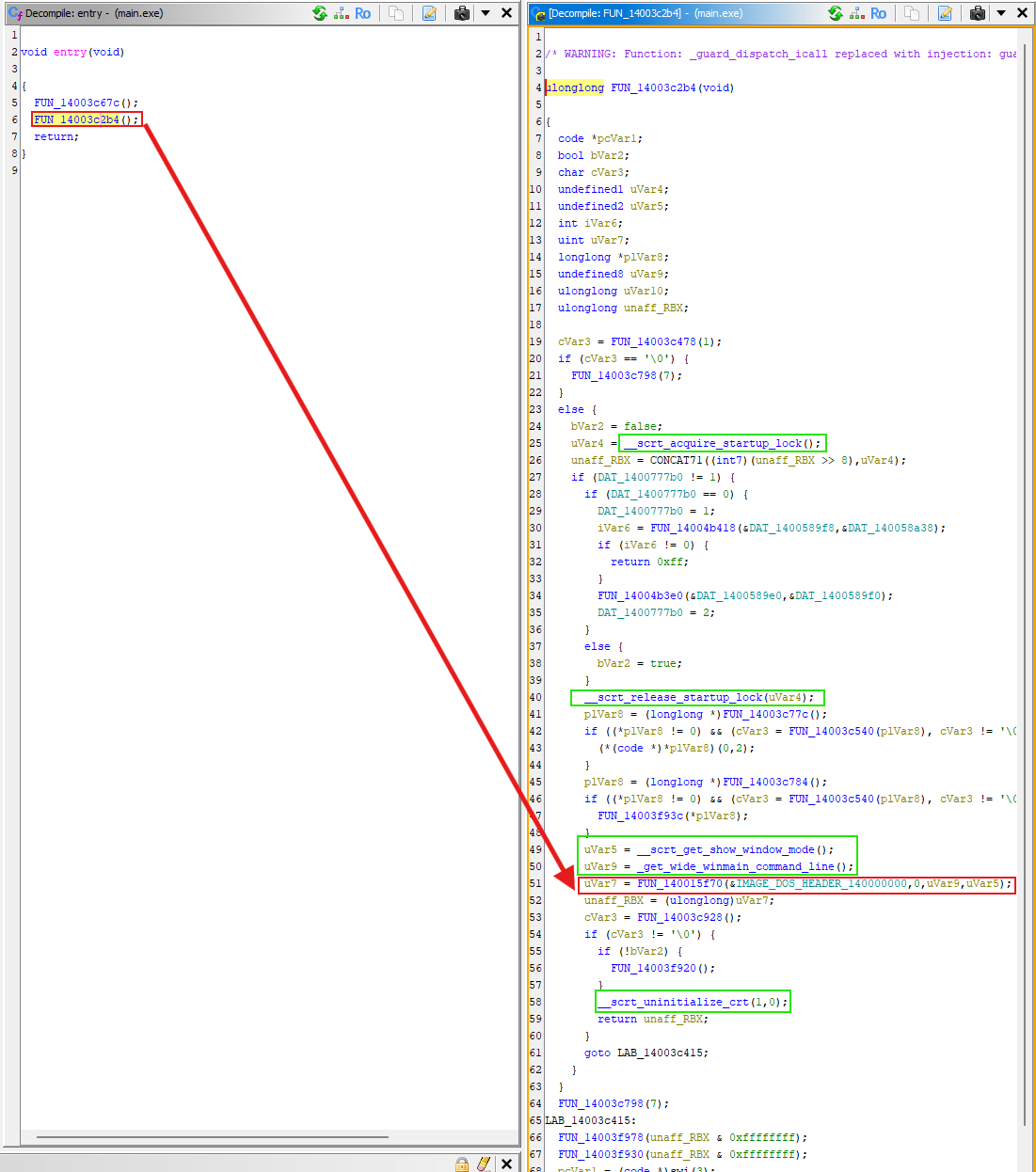 Startup Wrapper Function