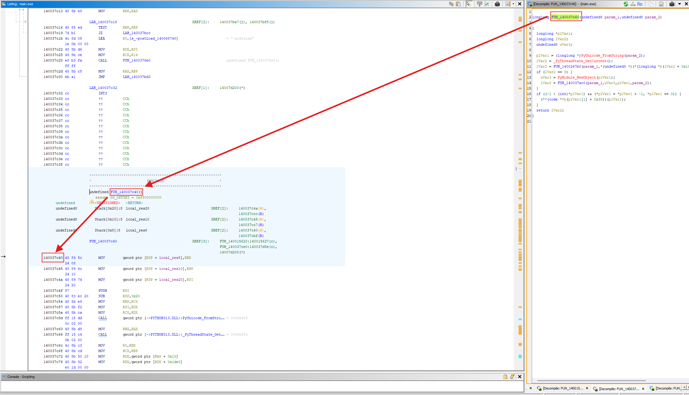 Extract Function Address